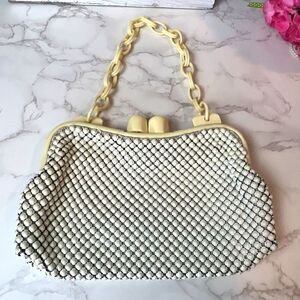 Whiting and Davis Alumesh and Bakelite handbag purse vintage